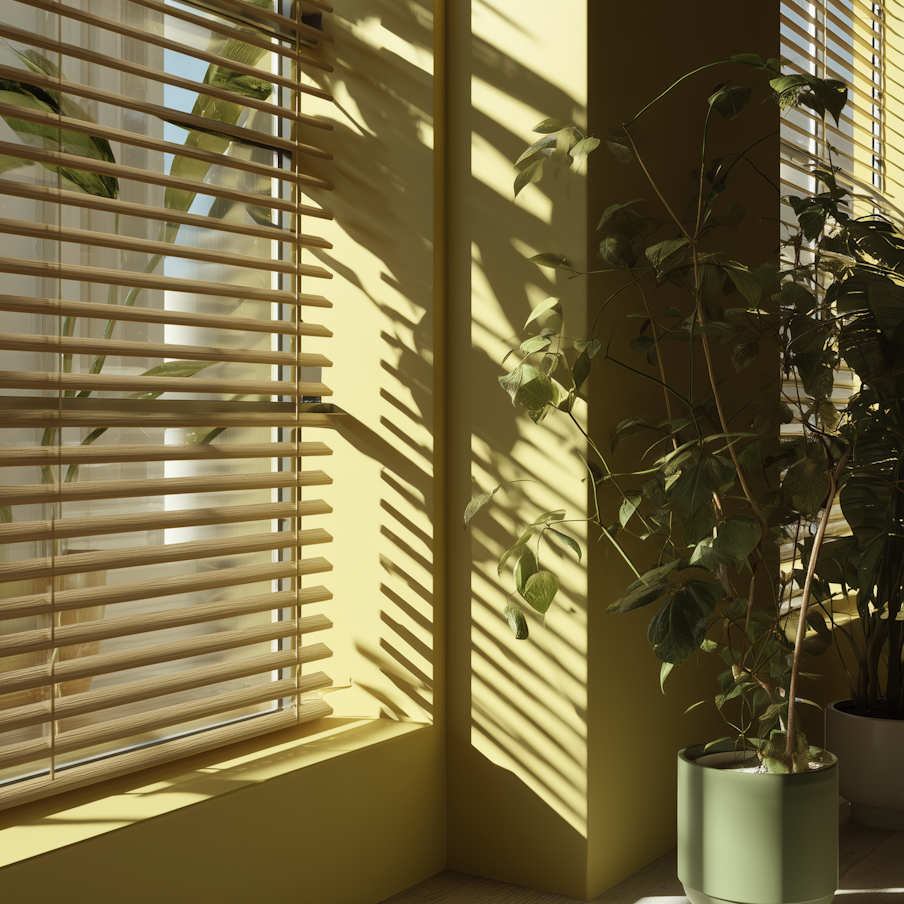 sunlit plant corner